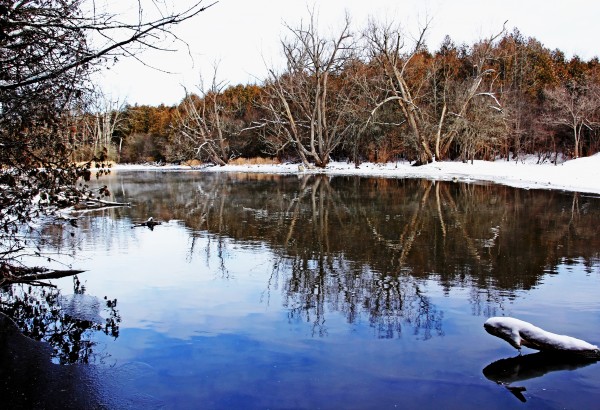 Late Fall On The River by Deb Oppermann
